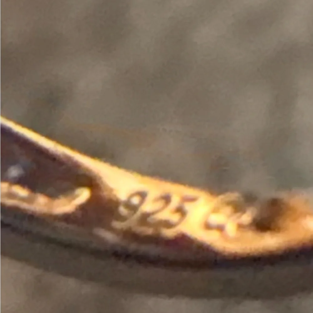 EUC stamped .925 stone ring. Size 8